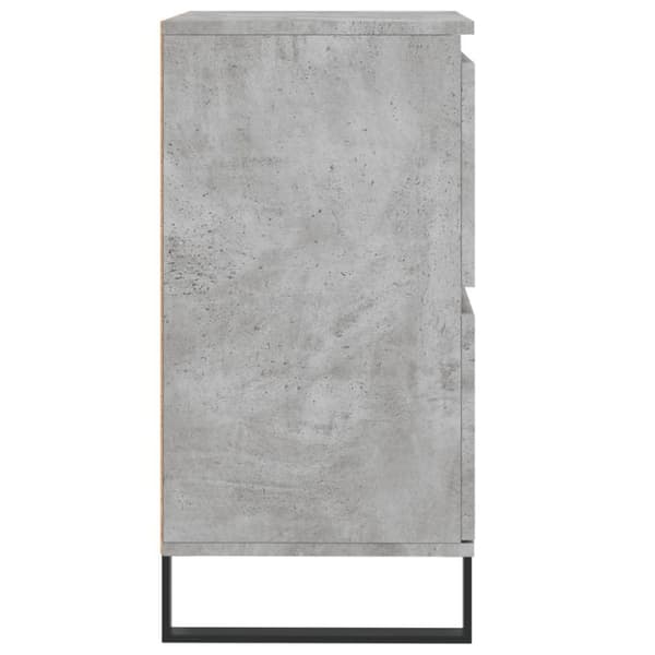 vidaXL Byrå betonggrå 60x35x70 cm konstruerat trä