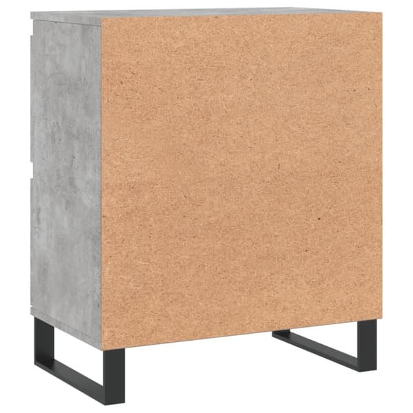 vidaXL Byrå betonggrå 60x35x70 cm konstruerat trä