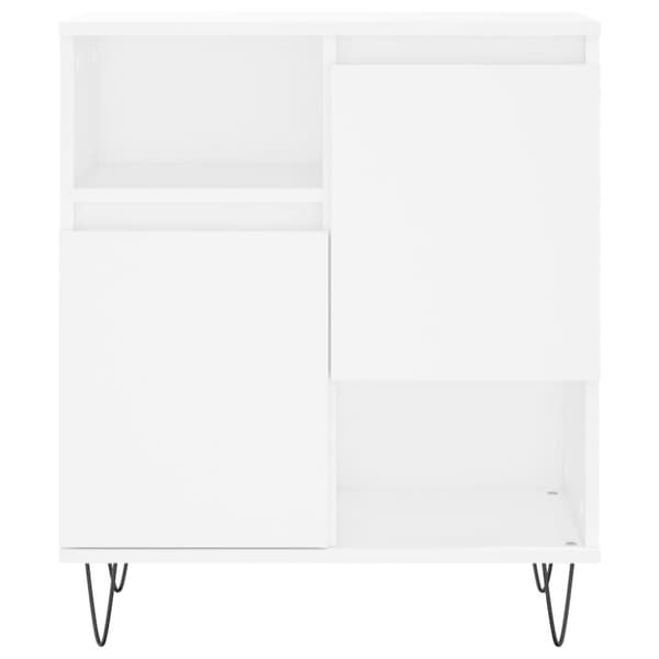 vidaXL Byrå vit 60x35x70 cm konstruerat trä