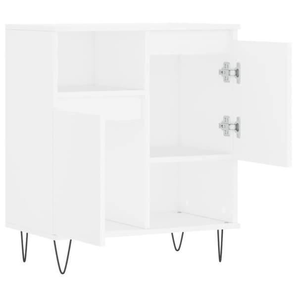 vidaXL Byrå vit 60x35x70 cm konstruerat trä