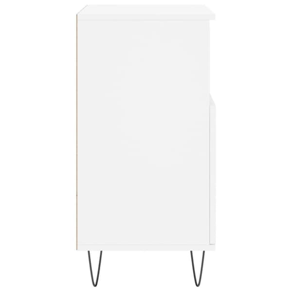 vidaXL Byrå vit 60x35x70 cm konstruerat trä