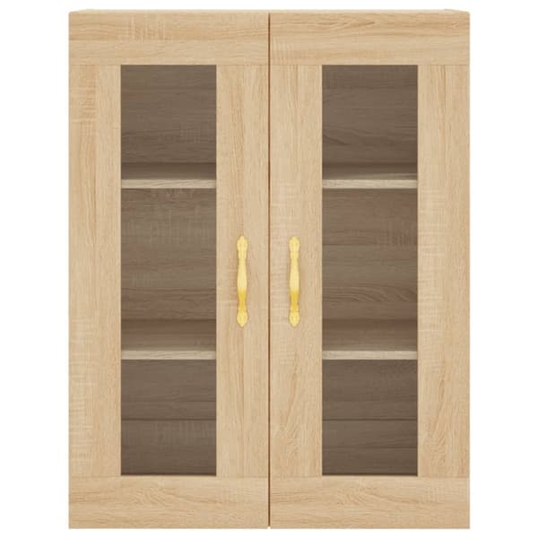 vidaXL Veggskap sonoma eik 69,5x34x90 cm