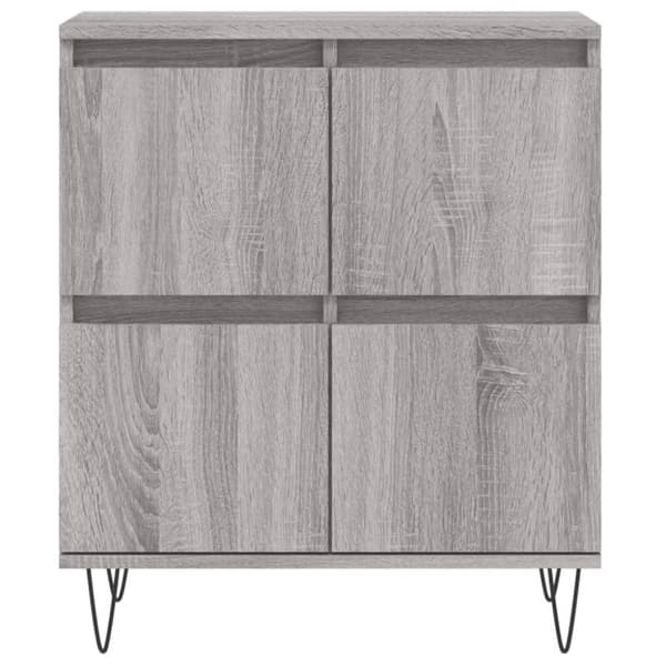 vidaXL Senkki harmaa Sonoma 60x35x70 cm tekninen puu