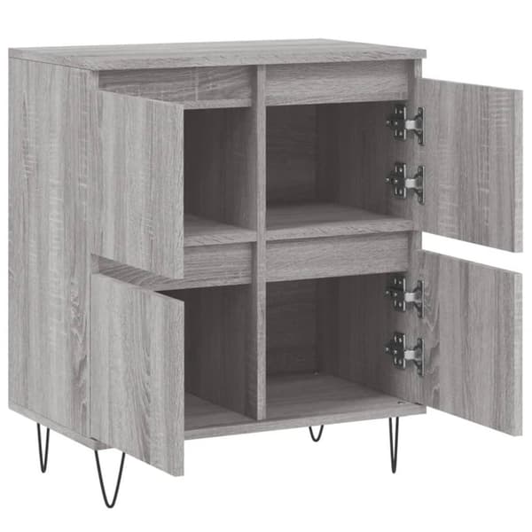 vidaXL Senkki harmaa Sonoma 60x35x70 cm tekninen puu