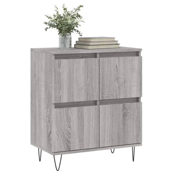 vidaXL Senkki harmaa Sonoma 60x35x70 cm tekninen puu
