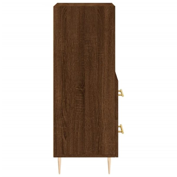 vidaXL skænk 34,5x34x90 cm konstrueret træ brun egetræsfarve