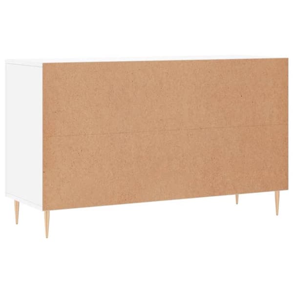 vidaXL skænk 100x36x60 cm konstrueret træ hvid højglans