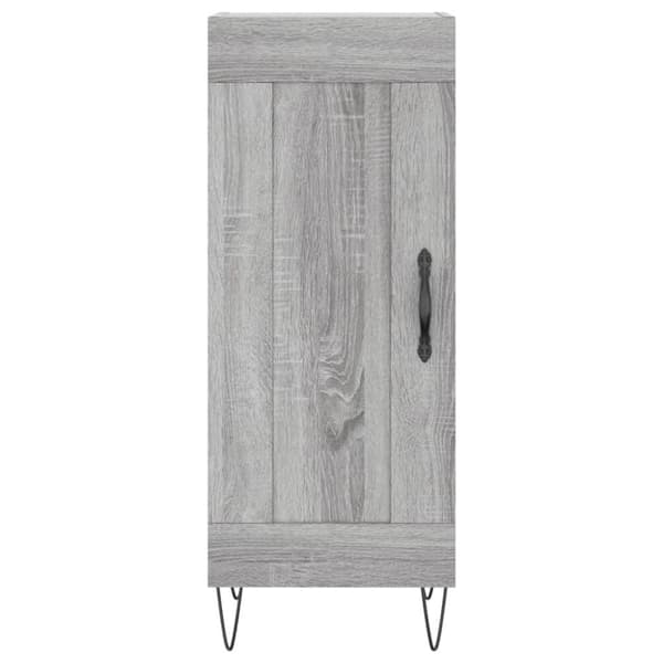 vidaXL skænk 34,5x34x90 cm konstrueret træ grå sonoma-eg