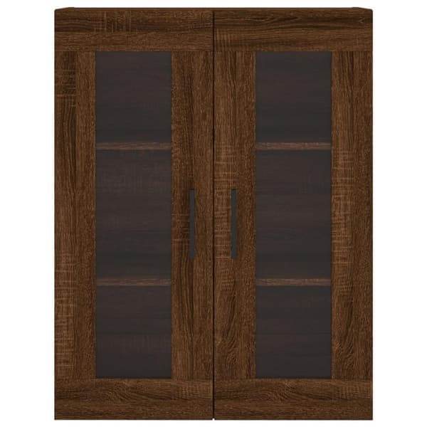 vidaXL Veggskap brun eik 69,5x34x90 cm