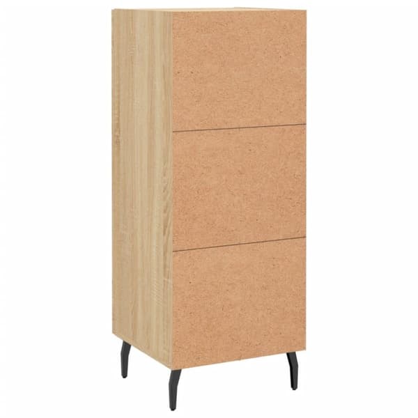 vidaXL Skjenk sonoma eik 34,5x34x90 cm konstruert tre