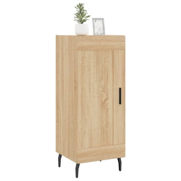 vidaXL Skjenk sonoma eik 34,5x34x90 cm konstruert tre