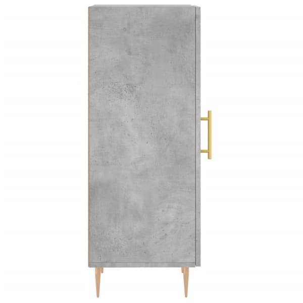 vidaXL Skjenk betonggrå 34,5x34x90 cm konstruert tre