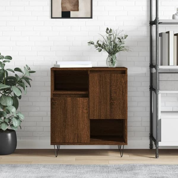 vidaXL Senkki ruskea tammi 60x35x70 cm tekninen puu