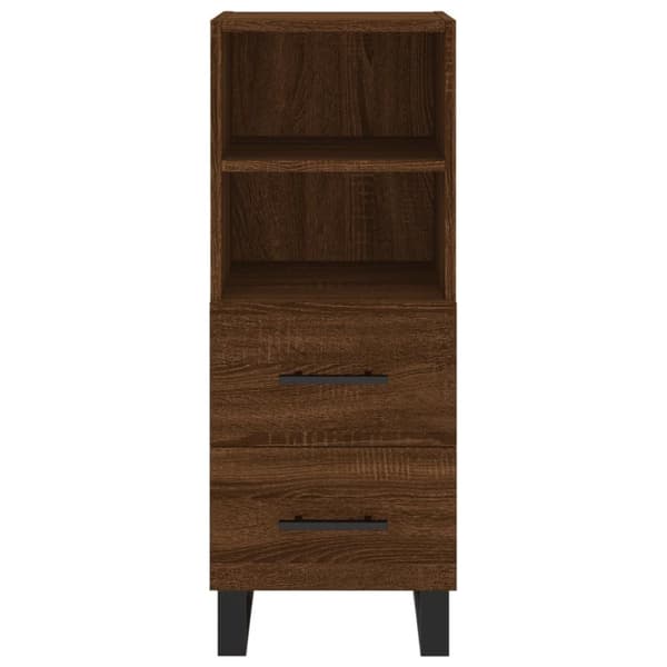 vidaXL Senkki ruskea tammi 34,5x34x90 cm tekninen puu