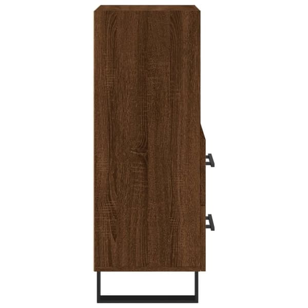 vidaXL Senkki ruskea tammi 34,5x34x90 cm tekninen puu