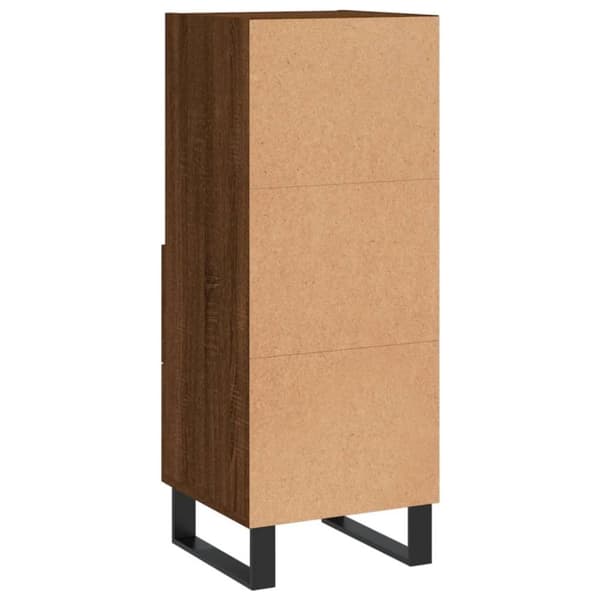 vidaXL Senkki ruskea tammi 34,5x34x90 cm tekninen puu