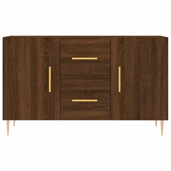 vidaXL Senkki ruskea tammi 100x36x60 cm tekninen puu