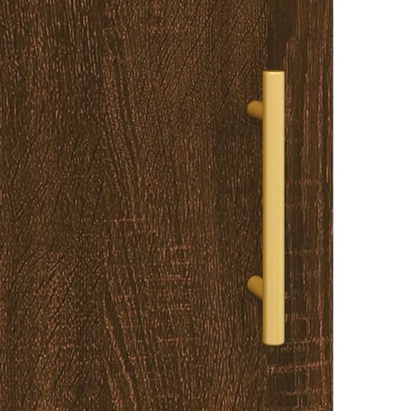 vidaXL Senkki ruskea tammi 100x36x60 cm tekninen puu