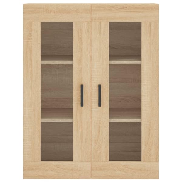vidaXL væghængt skab 69,5x34x90 cm konstrueret træ sonoma-eg
