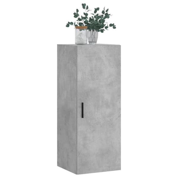 vidaXL Väggskåp betonggrå 34,5x34x90 cm
