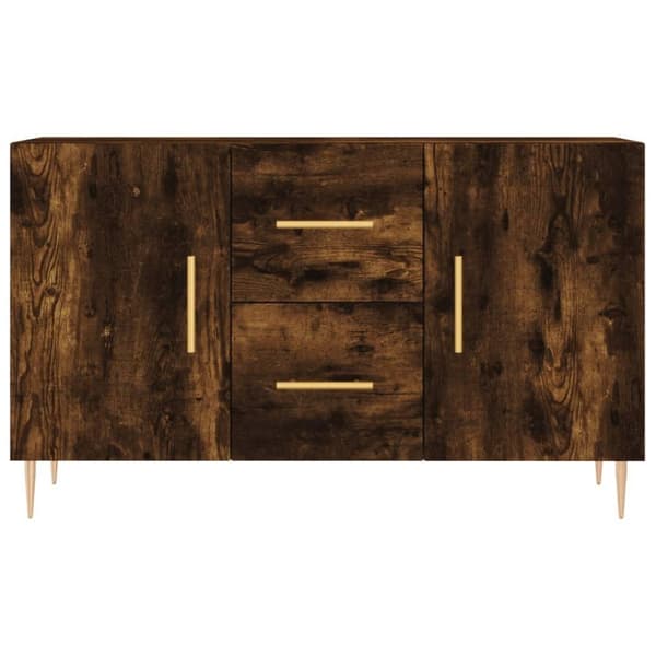 vidaXL Skjenk røkt eik 100x36x60 cm konstruert tre