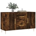 Miniatyrbilde 2 av 11: vidaXL Skjenk røkt eik 100x36x60 cm konstruert tre
