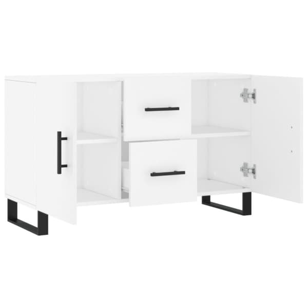 vidaXL Skänk vit 100x36x60 cm konstruerat trä