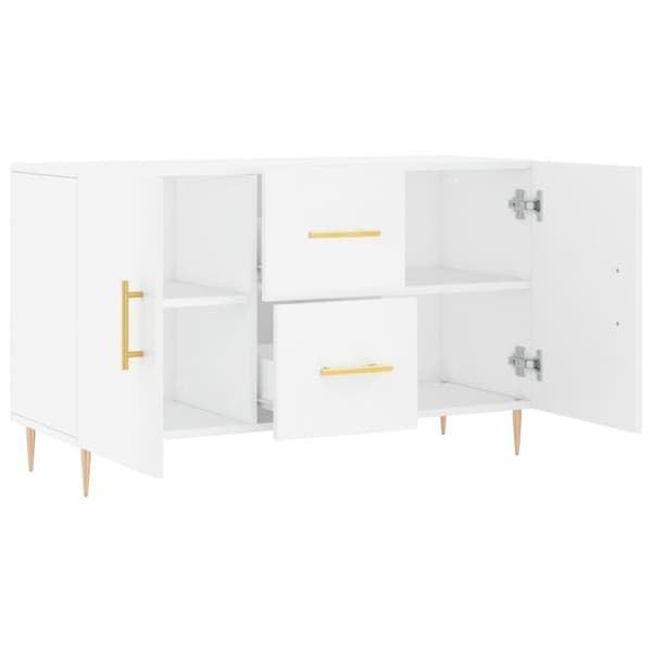 vidaXL skænk 100x36x60 cm konstrueret træ hvid