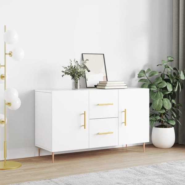 vidaXL skænk 100x36x60 cm konstrueret træ hvid