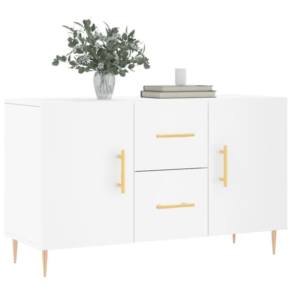 vidaXL skænk 100x36x60 cm konstrueret træ hvid