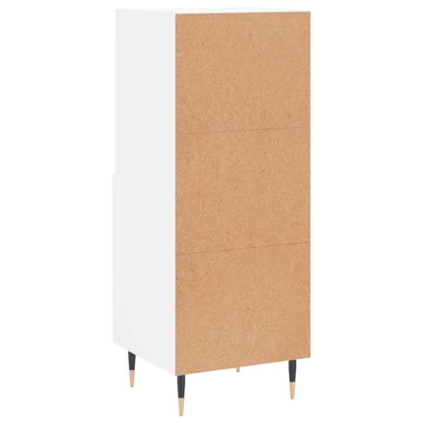 vidaXL skænk 34,5x34x90 cm konstrueret træ hvid
