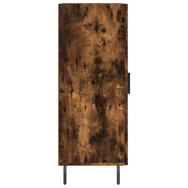 vidaXL Skjenk røkt eik 34,5x34x90 cm konstruert tre