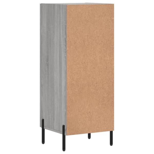 vidaXL skænk 34,5x34x90 cm konstrueret træ grå sonoma-eg