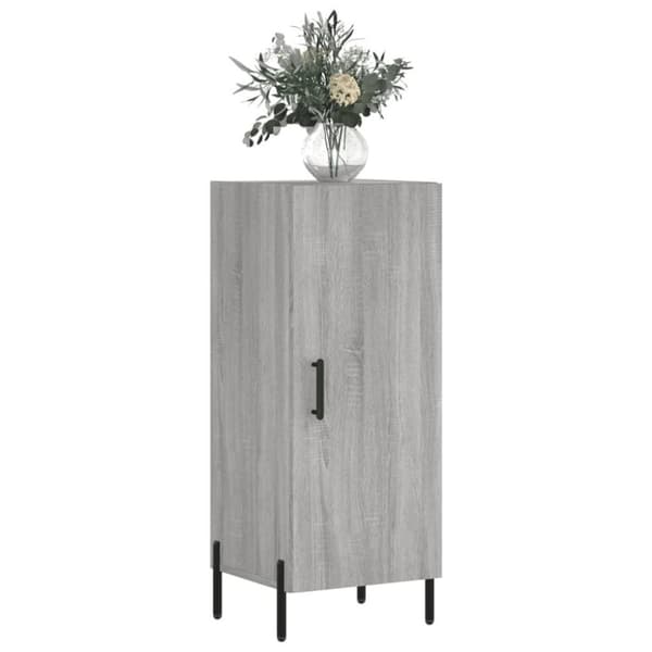 vidaXL skænk 34,5x34x90 cm konstrueret træ grå sonoma-eg