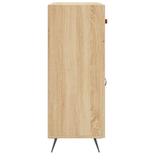 vidaXL skænk 69,5x34x90 cm konstrueret træ sonoma-eg