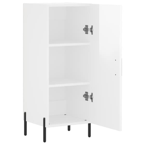 vidaXL Skåp vit högglans 34,5x34x90 cm konstruerat trä