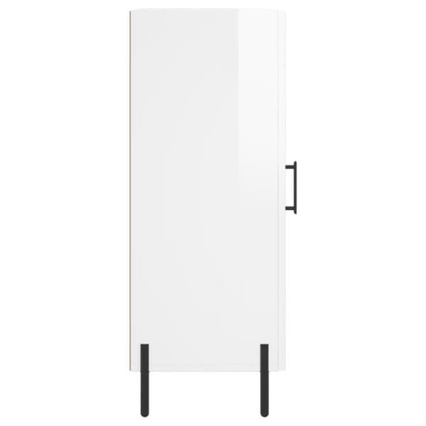 vidaXL Skåp vit högglans 34,5x34x90 cm konstruerat trä