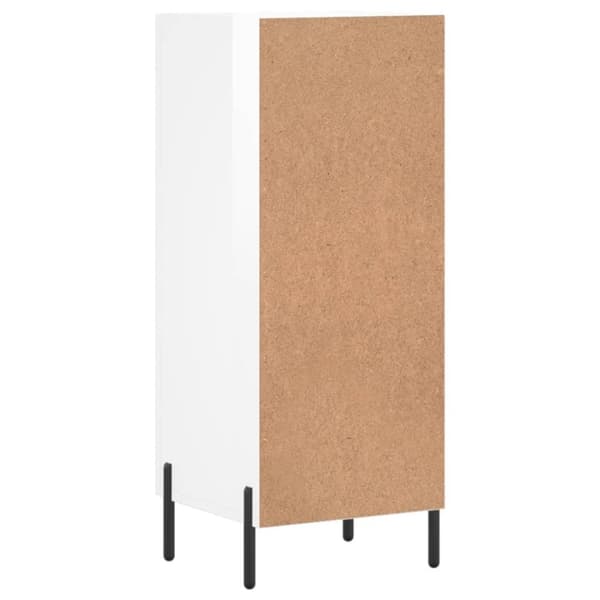 vidaXL Skåp vit högglans 34,5x34x90 cm konstruerat trä