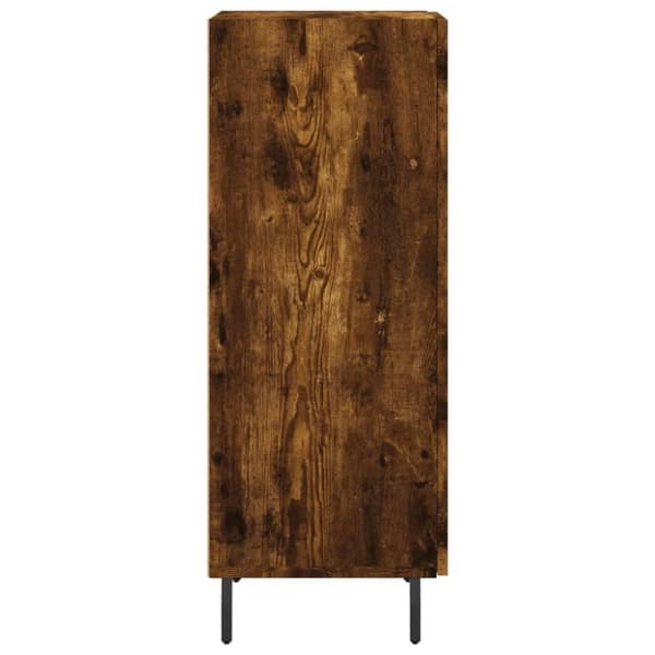 vidaXL Skjenk røkt eik 34,5x34x90 cm konstruert tre