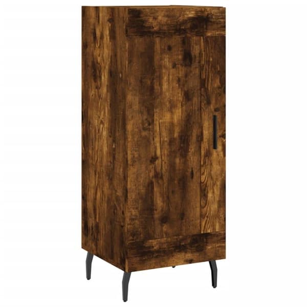 vidaXL Skjenk røkt eik 34,5x34x90 cm konstruert tre