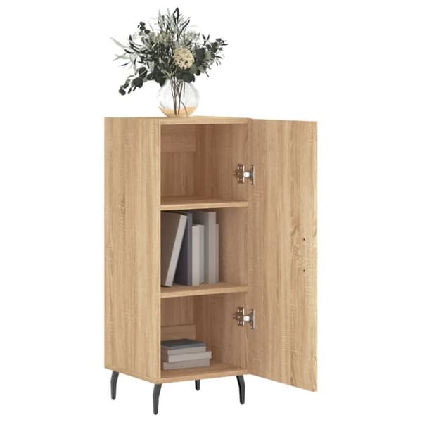 vidaXL Skänk sonoma-ek 34,5x34x90 cm konstruerat trä