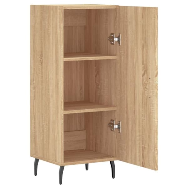 vidaXL Skänk sonoma-ek 34,5x34x90 cm konstruerat trä
