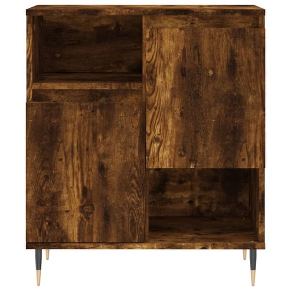 vidaXL Skjenk røkt eik 60x35x70 cm konstruert tre