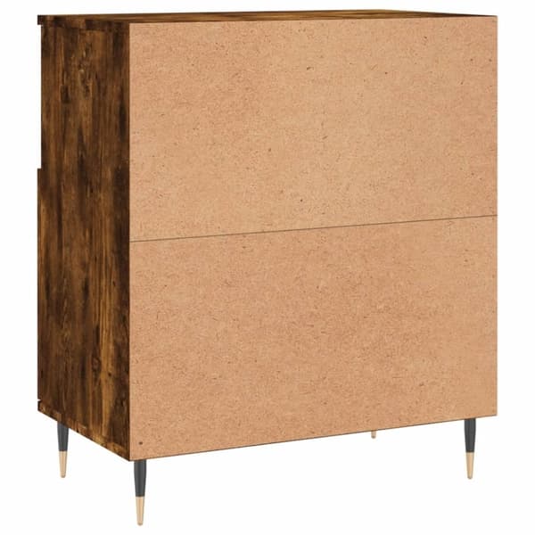 vidaXL Skjenk røkt eik 60x35x70 cm konstruert tre