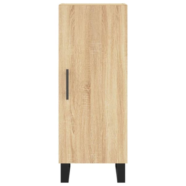 vidaXL Skjenk sonoma eik 34,5x34x90 cm konstruert tre