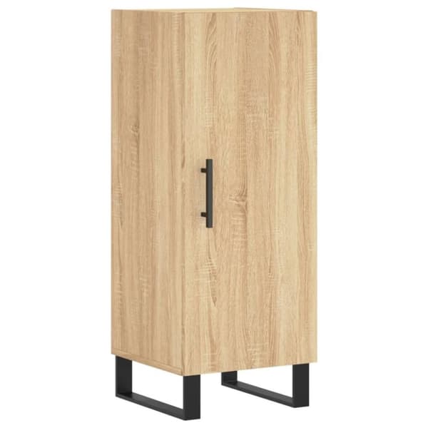 vidaXL Skjenk sonoma eik 34,5x34x90 cm konstruert tre