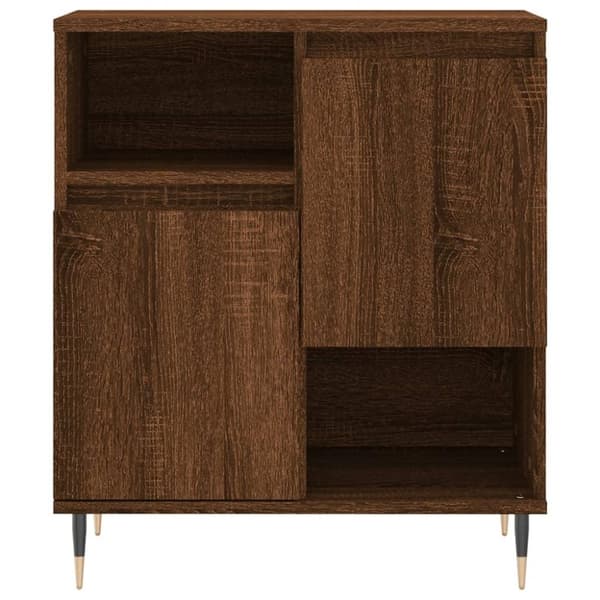 vidaXL Skjenk brun eik 60x35x70 cm konstruert tre