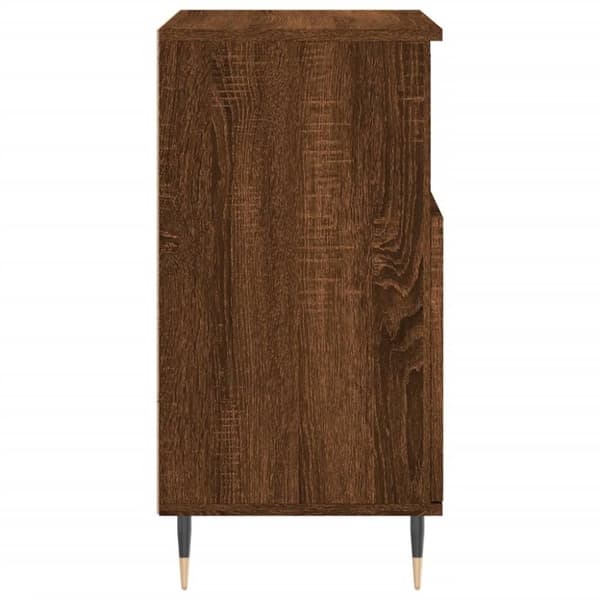 vidaXL Skjenk brun eik 60x35x70 cm konstruert tre