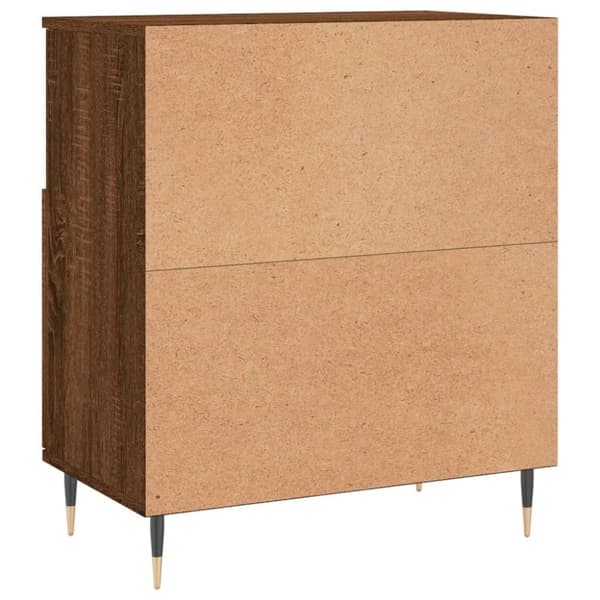 vidaXL Skjenk brun eik 60x35x70 cm konstruert tre