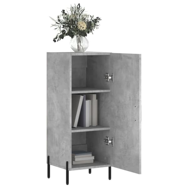 vidaXL Senkki betoninharmaa 34,5x34x90 cm tekninen puu